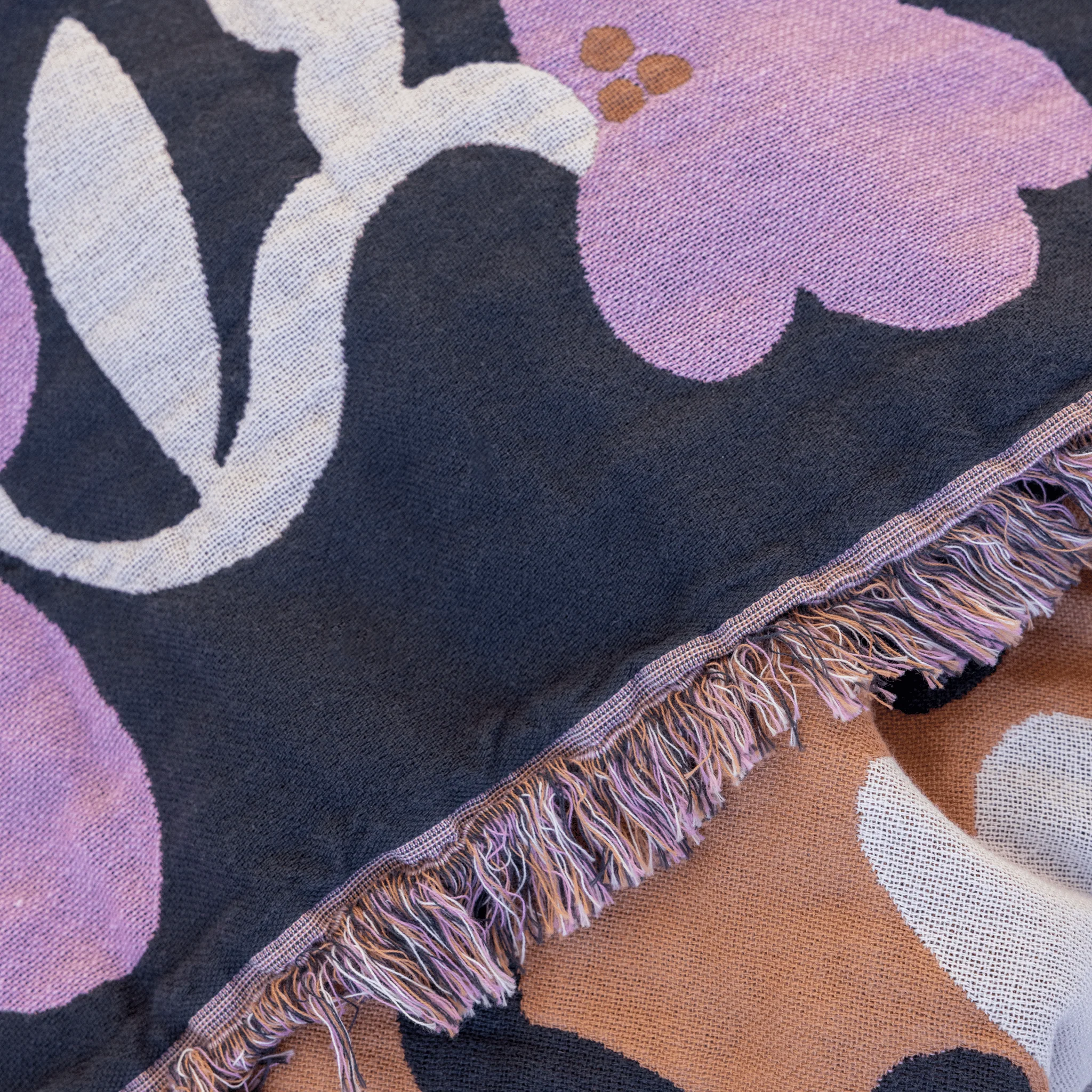 Ruusumalva Torkkupeitto Jacquard - Image 5